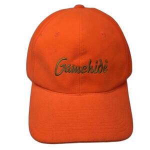 Gamehide Baseball Cap Orange Snapback OS Polyester Embroidered Adjustable Hat
